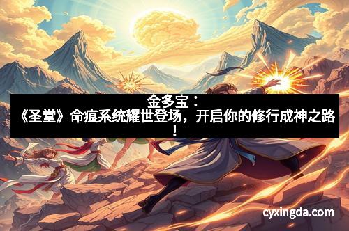 金多宝：《圣堂》命痕系统耀世登场，开启你的修行成神之路！